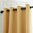thumbnail image 4 of Cortinas para Sala, 100% Blackout Cortina Larga Azul Marino con Ojales Privacidad Proteccion, 2 Hojas, 4 of 4