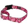 thumbnail image 3 of Country Brook Petz® Pink Bone Camo Reflective Martingale Dog Collar With Plastic Buckle, Medium, 3 of 5