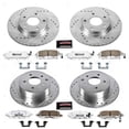 thumbnail image 3 of PowerStop Front and Rear Z26 Street Warrior Carbon-Fiber Ceramic Brake Pad and Drilled and Slotted Rotor Kit Fits: NISSAN Select Models K6960-26, 3 of 9