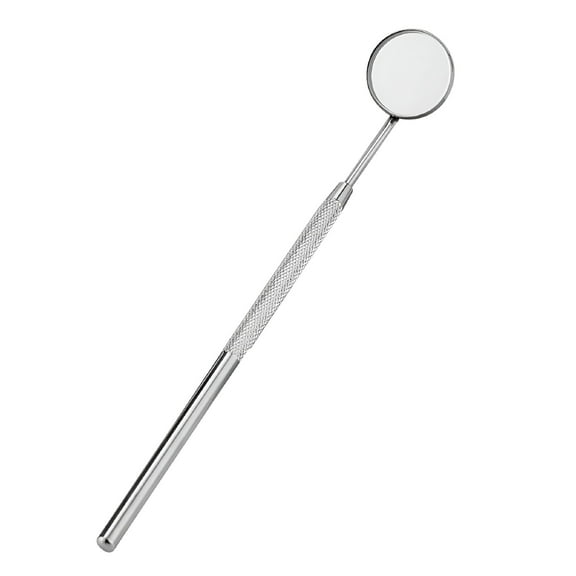XIRQI Dental Mirror, Stainless Steel Hand Mirrors With Handle for Oral Care Tool And Makeup Mini Mirror, Easy To Clean, Rustproof (15.8cm)