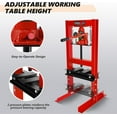 thumbnail image 4 of 6-Ton Hydraulic Shop Press, H-Frame Floor Press with Pressure Gauge & Built-in Relief Valve, Adjustable Work Table for Bending, Straightening, Stamping & Bearing Installation, 4 of 6
