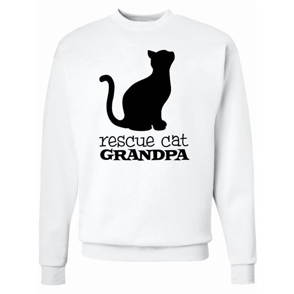 Inktastic Rescue Cat Grandpa Adult Sweatshirt