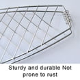thumbnail image 6 of Barbecue Grilling Basket Iron Metal Fish Grill Basket with Wood Handle Non-Stick BBQ Clip Net Outdoor Barbecue Tool for Camping Picnic 2PCS, 22*1.77 Inch, 6 of 7