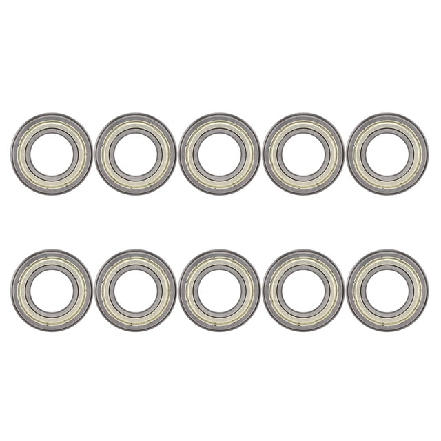 10 piezas de rodamientos de bolas de ranura profunda con brida lateral, accesorios mecánicos, piezas de hardware F690 (F6904ZZ)