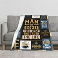 thumbnail image 2 of Christian Gifts for Men, Christian Gift Blanket 60"x50", Religious Gifts for Men, Bible Gifts for Men, Catholic Gifts for Men, Birthday Spiritual Gift for Christian Men, Spiritual Gifts for Men, 2 of 5