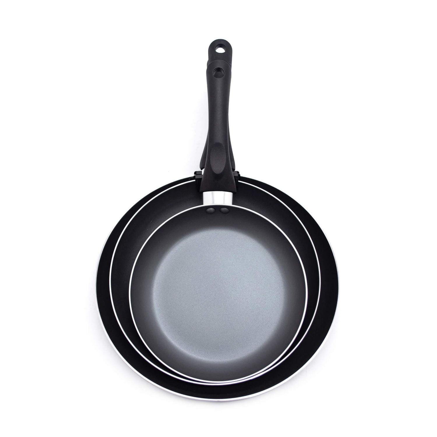 Starbasix 3-Piece Fry Pan Set, 20 cm (8"), 24 cm (9.5") and 28 cm (11"), Non-Stick Coating, Oven and Dishwasher Safe, Pressed Aluminum, Non-stick coating