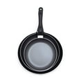 thumbnail image 3 of Starbasix 3-Piece Fry Pan Set, 20 cm (8"), 24 cm (9.5") and 28 cm (11"), Non-Stick Coating, Oven and Dishwasher Safe, Pressed Aluminum, 3 of 3