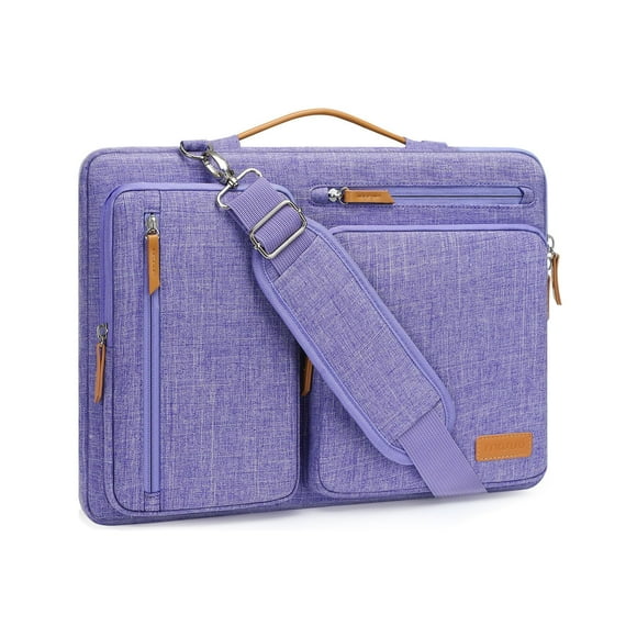 Bandolera para portátil MOSISO 360 Protective de 15 a 15,6 pulgadas, color morado