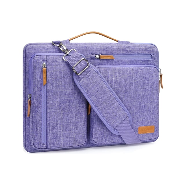 Bandolera para portátil MOSISO 360 Protective de 15 a 15,6 pulgadas, color morado