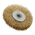 thumbnail image 5 of 3 Inch 80Mm Copper Wire Wheel Brush For Bench Grinder Metal Polishing For Deburring Angle Grinder Replacement Accessories, 5 of 8