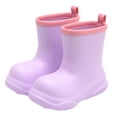thumbnail image 3 of Eltusu Boys Rain Boots Waterproof, No Slip Mid-Calf Lightweight EVA Rain Shoes Purple Size 9.5 Little Kids, 3 of 3