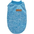 thumbnail image 4 of Small Dog Puppy Classic Fleece Sweater - Warm Soft Pet Sweater, Suitable For Small Dogs (Chihuahua Yorkie Bichon), Daily & Holiday Outfit,Sky Blue,Xl, 4 of 5