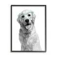 thumbnail image 4 of Stupell Industries Monochrome Golden Retriever Dog Smiling Glasses Design , 16 x 20, Design by Annalisa Latella, 4 of 5