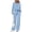 blue, variant on PRETTYGARDEN Women's 2 Piece Outfits Casual Lapel Half Zip Sweatshirts and Wide Leg Pants Tracksuit Sets