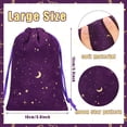 thumbnail image 2 of Bolsas de terciopelo con cordón Hillban para joyería, 4 x 6 pulgadas, color morado, 2 of 6