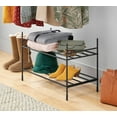 thumbnail image 2 of Whitmor 2-Tier Modular Stacking Shelf - Black, 2 of 6