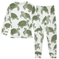 thumbnail image 2 of joogoo Turtle Retro 2 Piece Long Sleeve Tee and Pants Cotton Pajama Set 6Y, 2 of 7