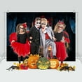 thumbnail image 4 of Halloween Theme Photography Background Portrait Photography Backdrops with Pumpkin Pattern Photo Studio Props for Portrait Photos Party Decoration, Size 2.1 * 1.5m/ 7 * 5ft, 4 of 7