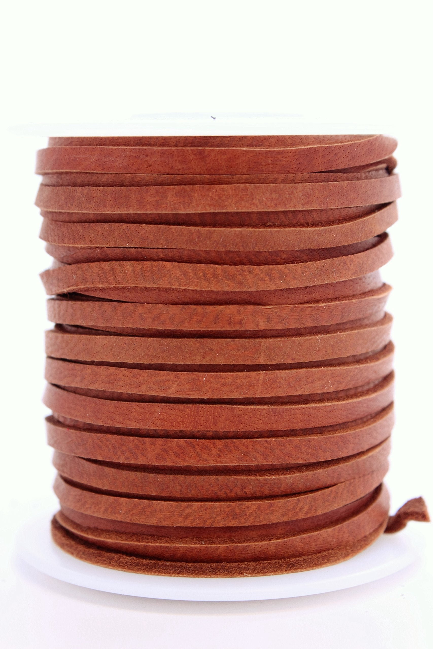 Silver Creek Leather Co Realeather Deerskin Leather Lace for Crafts and Jewelry Making, 0.2 x 50', Saddle Tan 0.2" x 50'
