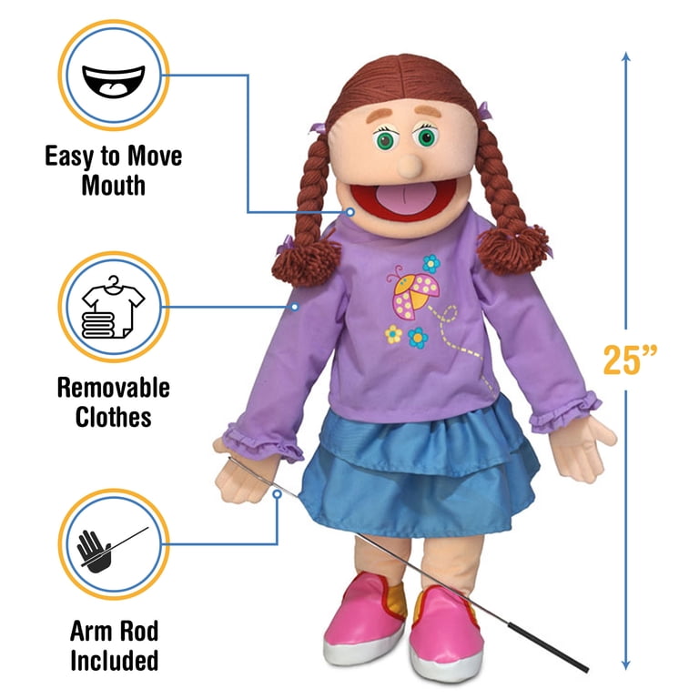 Slappy Dummy Puppet Girl Mua 25" Superhero, Peach Boy, Full Body ...