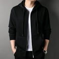 thumbnail image 5 of Men's Autumn 350g Heavyweight Loose Zipper Hoodie Long Sleeve Jacket, 5 of 6