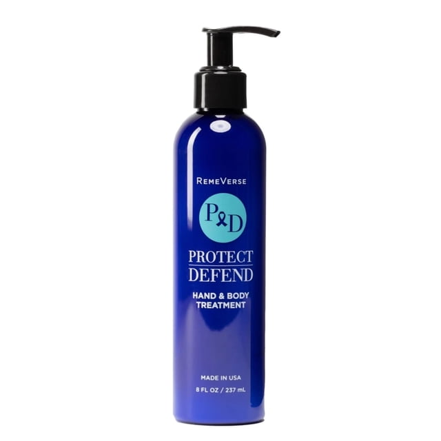 RemeVerse Protect & Defend Loción para tratamiento de manos y cuerpo – Sin fragancia – No grasa – Hidratante de rápida absorción con ácido hialurónico para quimioterapia y piel sensible – Hecho en Est