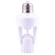 thumbnail image 4 of Portalámparas LED E27 con sensor de movimiento infrarrojo PIR y portalámparas con rosca de 220 V, color blanco, 4 of 5