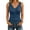 *Navy, variant on ClodeEU Women's V Neck Ribbed Knit Tank Top ,Slim Fit Soft Blouse for Summer Army Green,Women's Plus L