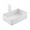 White, variant on Fancyes Hiddens Desk Organizer Serving Tray Metal Stable Easy to Assemble under Table Storage Basket under Desk Drawer for Home Pantry White