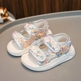thumbnail image 2 of Mepaouo Girl's Open Toe Flat Sandals Children Baby Infant Mesh Bling Sequins Sports Sneakers Shoes, 2 of 9