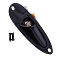thumbnail image 4 of STARTIST Black Metal Guitar Neck Plate + Boat Jack for ST Electric Guitar DIY, 4 of 9