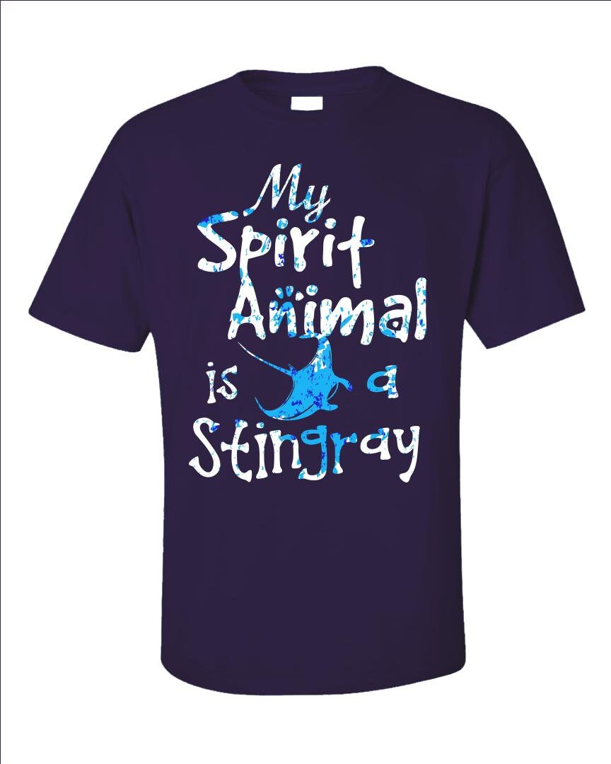 Stingray Spirit Animal Shirt, Ocean Tee, Marine Animal Top, Sea ...