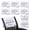 White, variant on 8 Pack 19.29x12.99 inch Reserved Chair Signs Church Pew Reserved Sign Reserved Seating Signs Reserved Cloths Placeholder for Wedding Meeting Event Party Celebration