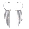 thumbnail image 3 of Xihbxyly Pendientes Largos con Borlas y Diamantes Brillantes para Mujer, Sin Perforaciones, 1 Par, 3 of 7