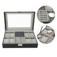 thumbnail image 1 of Watch Box Organizer ,Watch Cases For Men  Box Jewelry Box 8 Slots PU Leather Watch Storage Case Jewelry Display Box Holder Organizer, 1 of 8