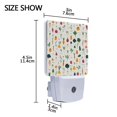 thumbnail image 4 of Yayeee LED Night Light for The Home Plug in With Light Sensors 2 Pack, Beige Vegetables Pattern, 4 of 6