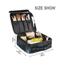thumbnail image 3 of FORMRS Travel Makeup Bag Large Capacity Train Case Cosmetic Organizer with Adjustable Dividers, Lightning Pattern, 3 of 8