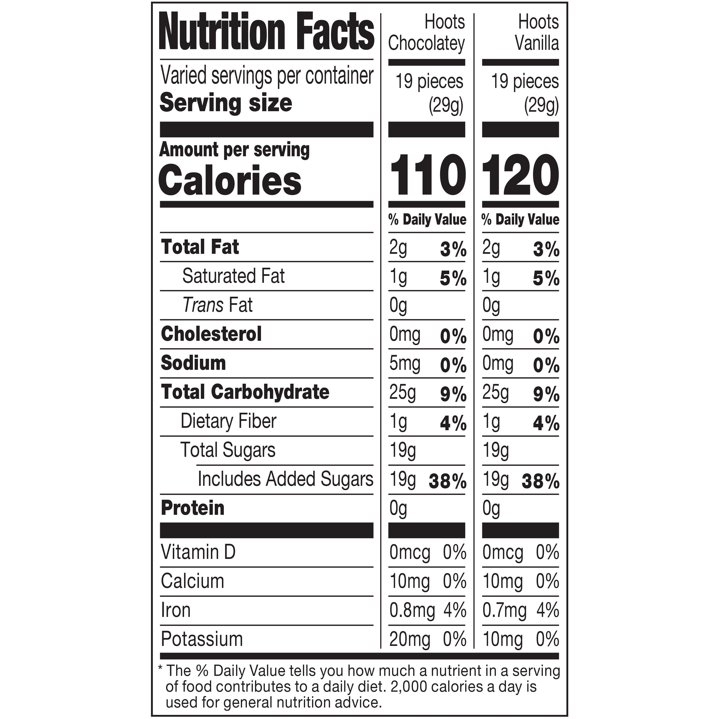 Tootsie Hoots Chewy Candy, Chocolate & Vanilla, 6.5 oz Bag, Allergy-Friendly.