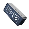 thumbnail image 2 of Mini altavoz Reloj despertador ajustable LED Sonido envolvente Audio Altavoz V5.0 compatible con Bluetooth, Negro sidaley EL002902-01B, 2 of 2
