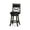 Gray, variant on Counter/Bar Swivel Stool | 360 - Degree Motion for Bar Areas | Padded Leather Upholstered Seat | Double Bolted Legs for Strength