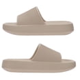 thumbnail image 3 of Sandalias tipo slide Joomra para mujer, talla 8, EVA acolchada, color caqui, 3 of 6
