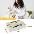 thumbnail image 5 of Whale PU Leather Jewelry Box Necklace Organizer with Removable Compartment and Storage Box - Portable Beauty Organizer, 5 of 6