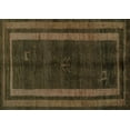 thumbnail image 1 of Ahgly Company Machine Washable Indoor Rectangle Abstract Turquoise Blue Modern Area Rugs, 5' x 8', 1 of 4