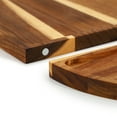thumbnail image 3 of Elama 3 Piece Acacia Wood Cutting Board with Maganitized Serving Board Platter, 3 of 4