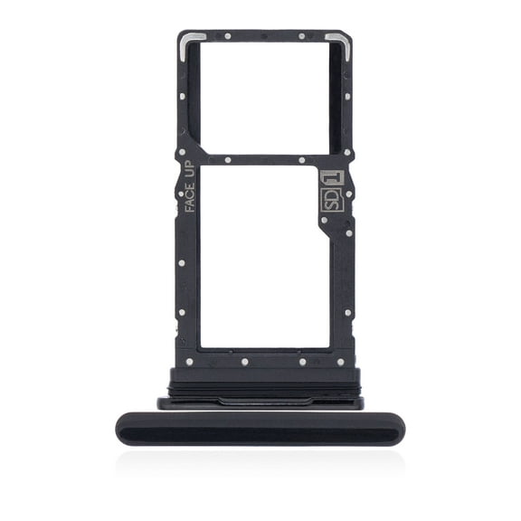 Replacement Single Sim Card Tray Compatible For Motorola Moto G8 Power (XT2041-1 / XT2041-3 / 2020) (Smoke Black)
