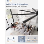 Zardon 84in Ceiling Fans with Light and Remote Control, Industrial Large Modern Ceiling Fans with… — $189.99 (51% off)