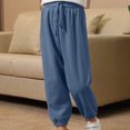 thumbnail image 2 of VERUGU Fall Winter Kids Long Length Pants Boys Legging Pants Thin Long Pants Loungewear Lantern Pants Blue 5 Years, 2 of 7