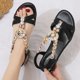 thumbnail image 2 of Sandalias de mujer, novedad de verano 2023, cómodos zapatos informales de moda para mujer, sandalias de fiesta al aire libre, sandalias de gladiador para mujer, Women40 Gao Jinjia LED, 2 of 2