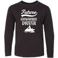 thumbnail image 3 of Inktastic Future Snowmobile Driver Snowmobiling Long Sleeve Youth T-Shirt, 3 of 5