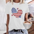 thumbnail image 2 of Hauts d'Été Grande Taille pour Femmes T-Shirts Graphiques Cœur Col Rond Manches Courtes Chemises Décontractées Amples Blouses Cadeaux pour Femmes, 2 of 5